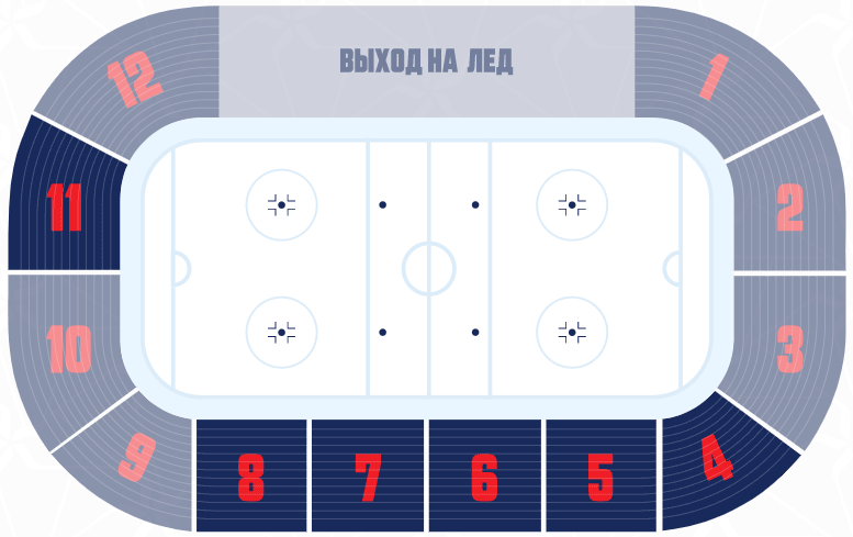 Схема ЦСКА Арена